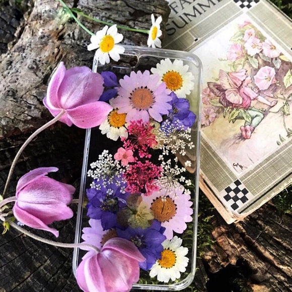 Accessories - SOLD OUT- Restocking! Hand Pressed Floral Case